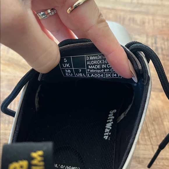 Dr. Martens Gray Platform Lace-Up Shoes - Picture 3 of 4